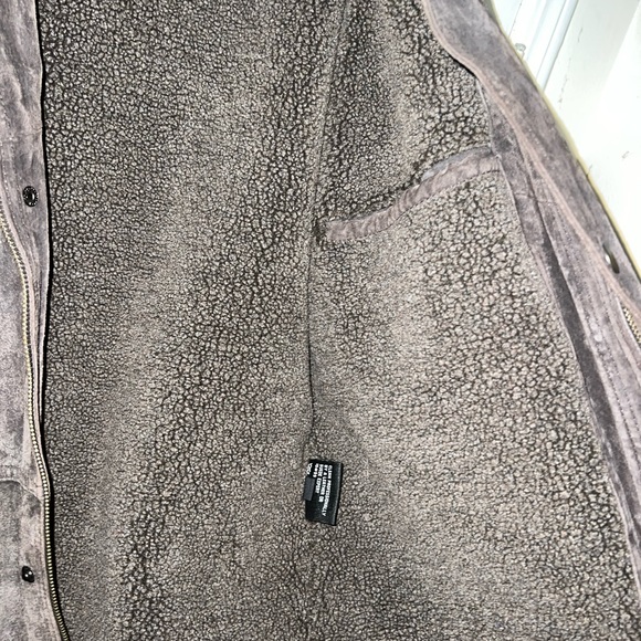 Colebrook Olive Green Suede coat M (definitely a Large) - Picture 4 of 14